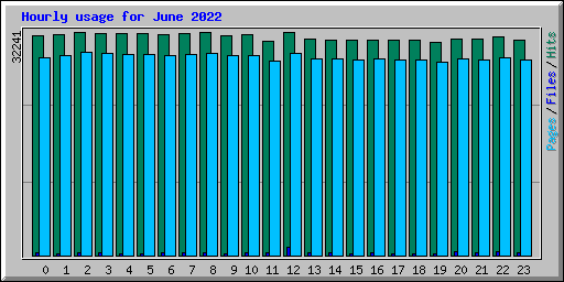 Hourly usage for June 2022