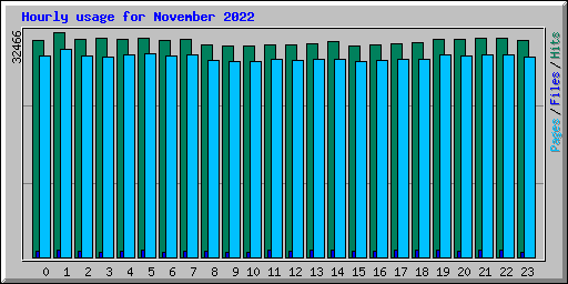 Hourly usage for November 2022