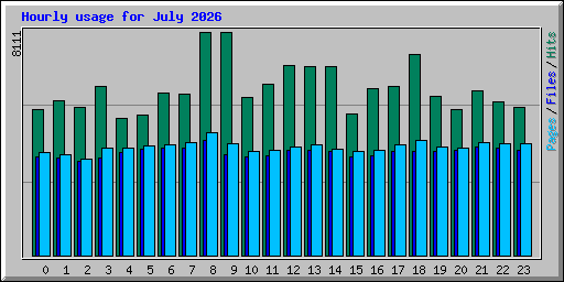 Hourly usage for July 2026